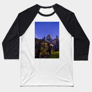 Kirkstall Abbey 4258-A Cistercian monastery Leeds West Yorkshire Night After   Dark Photography Baseball T-Shirt